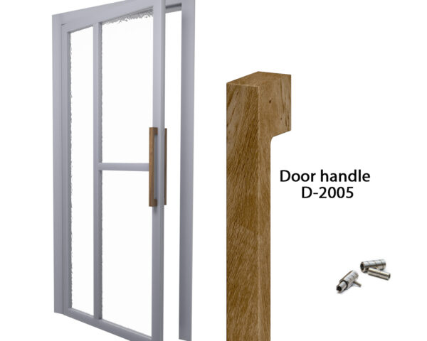 Door wood handles D-2005 set of 2