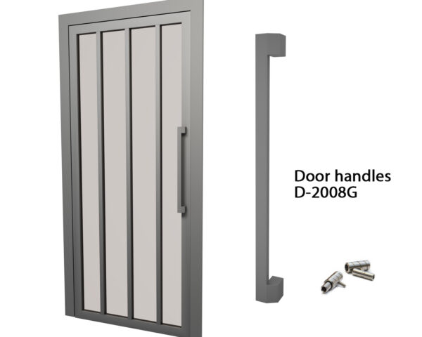Door handle in loft style D-2008G RAL set of 2