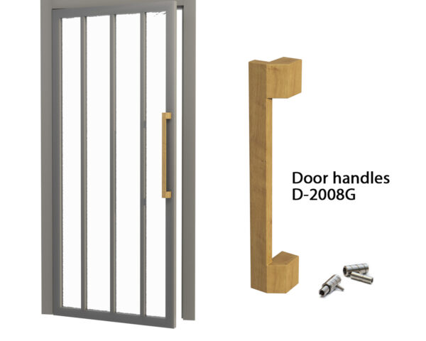 Oak handles for loft doors D-2008G set of 2