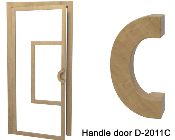 Oak door handle D-2011C set of 2