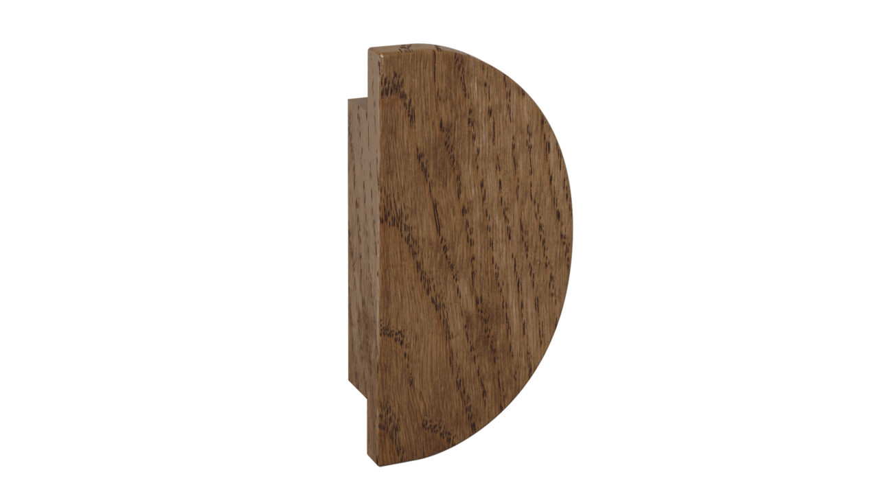 Semicircular door handle D-2010C wooden toskana