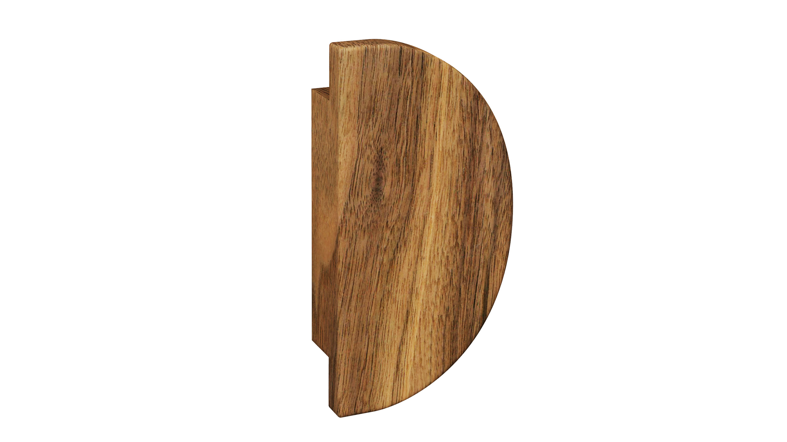 Semicircular door handle D-2010C wooden walnut