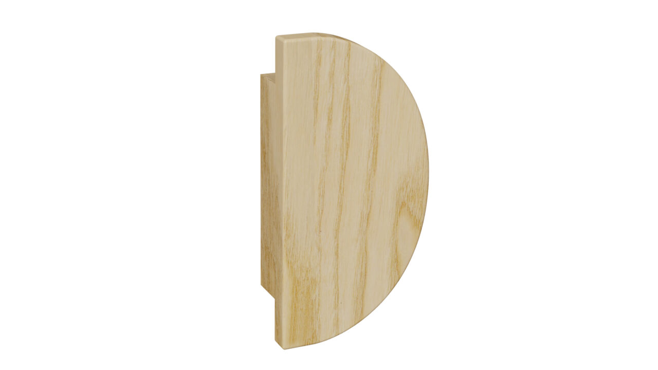 Semicircular door handle D-2010C wooden ash