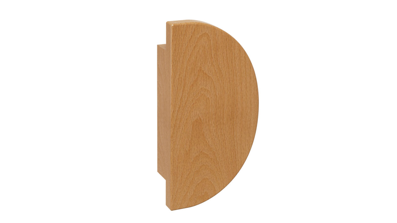 Semicircular door handle D-2010C wooden beech