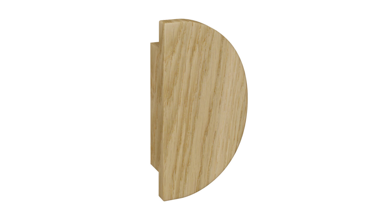 Semicircular door handle D-2010C wooden oak