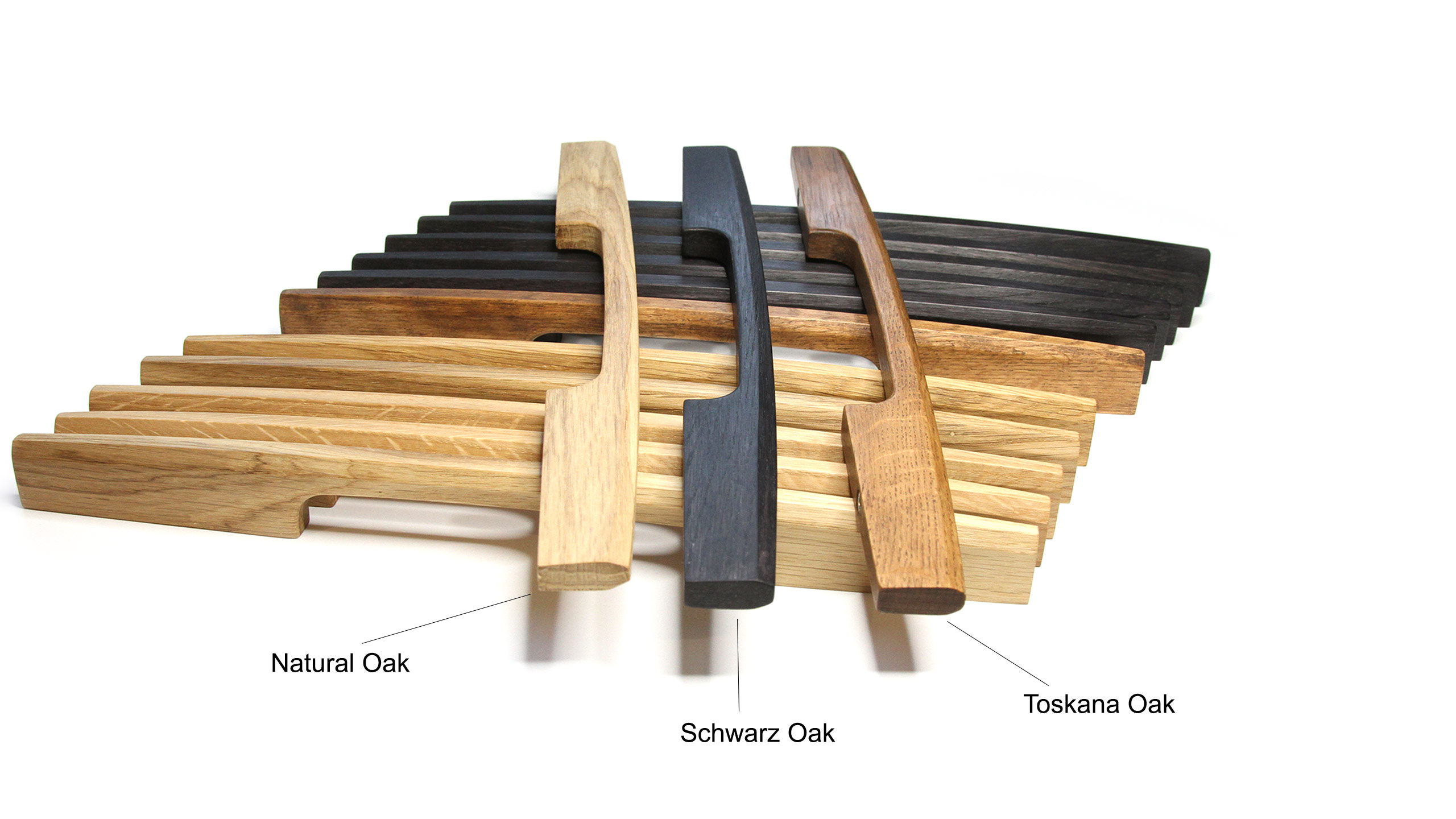 Graceful wooden handles U-0916 oak toskana black