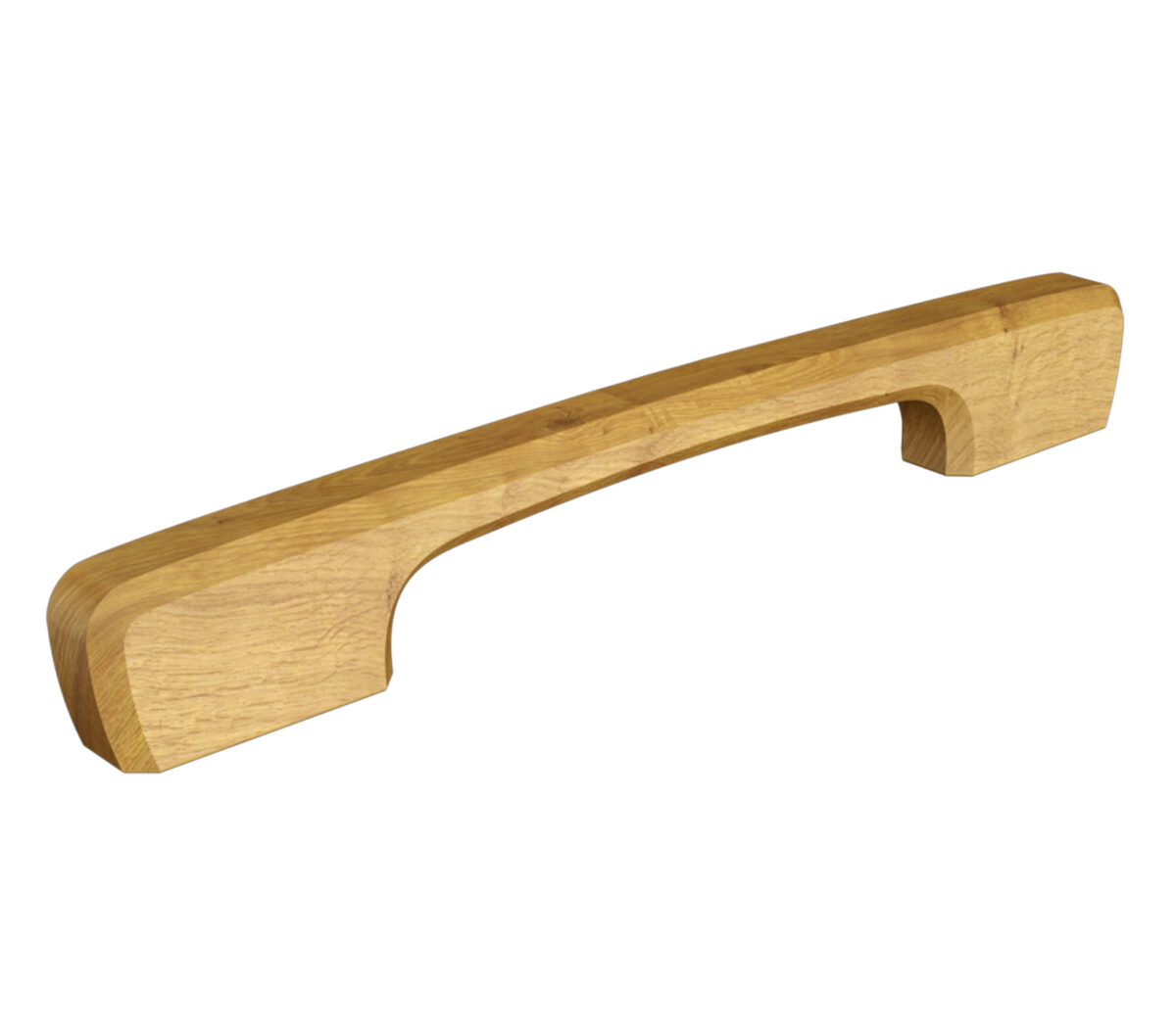 Furniture handles U-2004 made of solid wood, bevelled