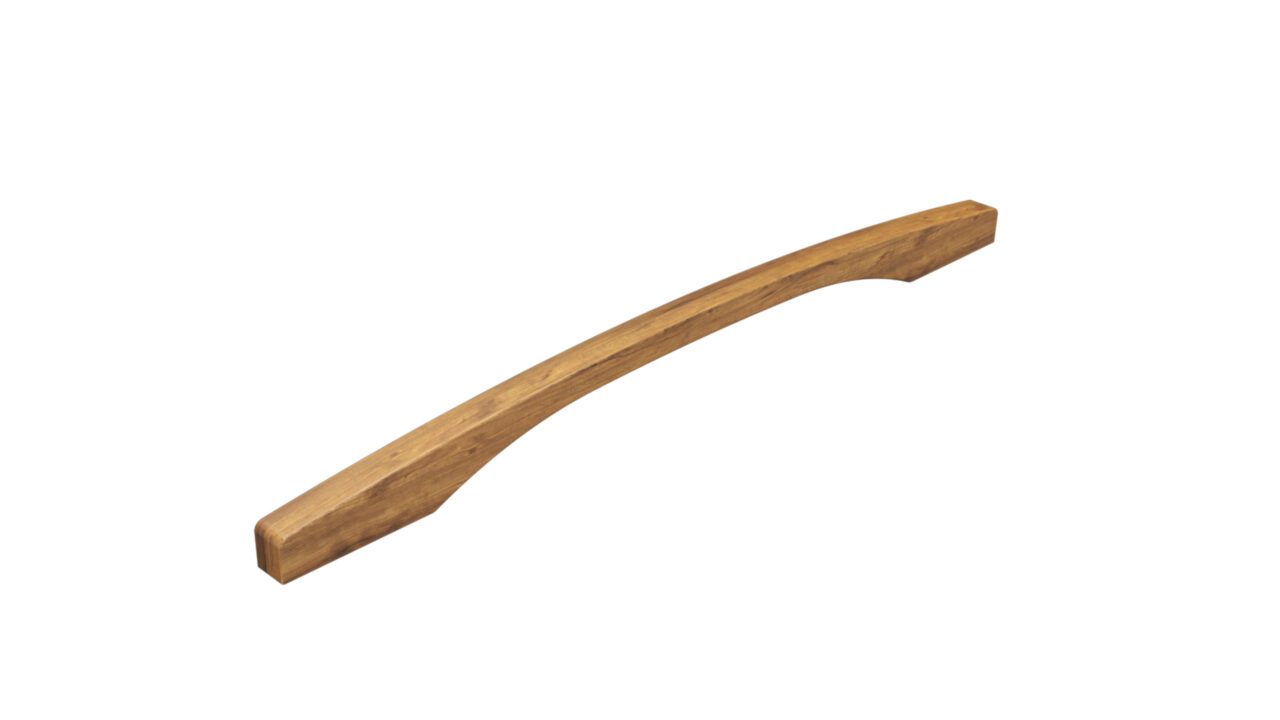 Solid wood handle U-0919 walnut wax